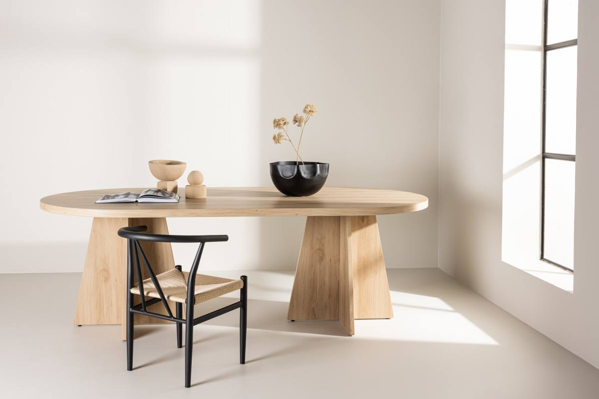 VENTURE DESIGN Bootcut spisebord, rektangulær, produktbillede 16 af 16, Spiseborde hos HomeNordic