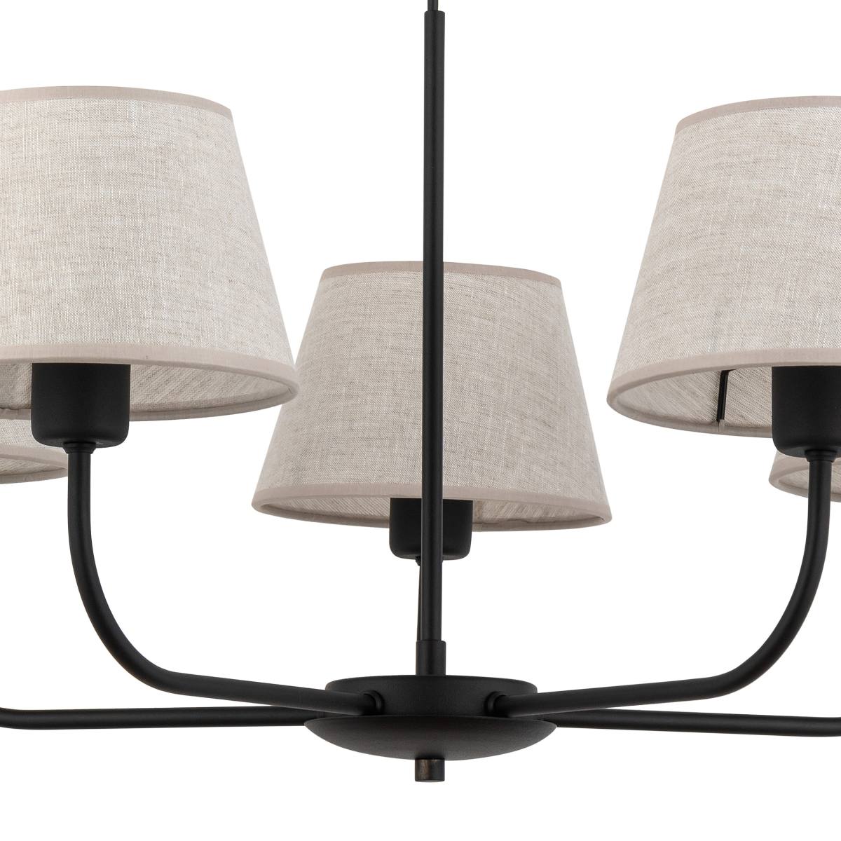 TK Chicago loftlampe, m. 5 skærme, produktbillede 9 af 15, Loftlamper hos HomeNordic
