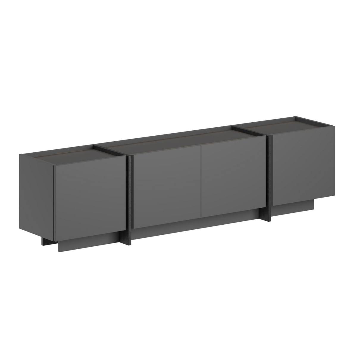 FUNZI LIVING Lowen TV-bord, m 4 låger, TV-borde hos HomeNordic