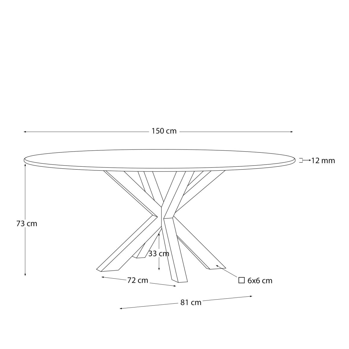 KAVE HOME Argo spisebord, rund, Spiseborde hos HomeNordic