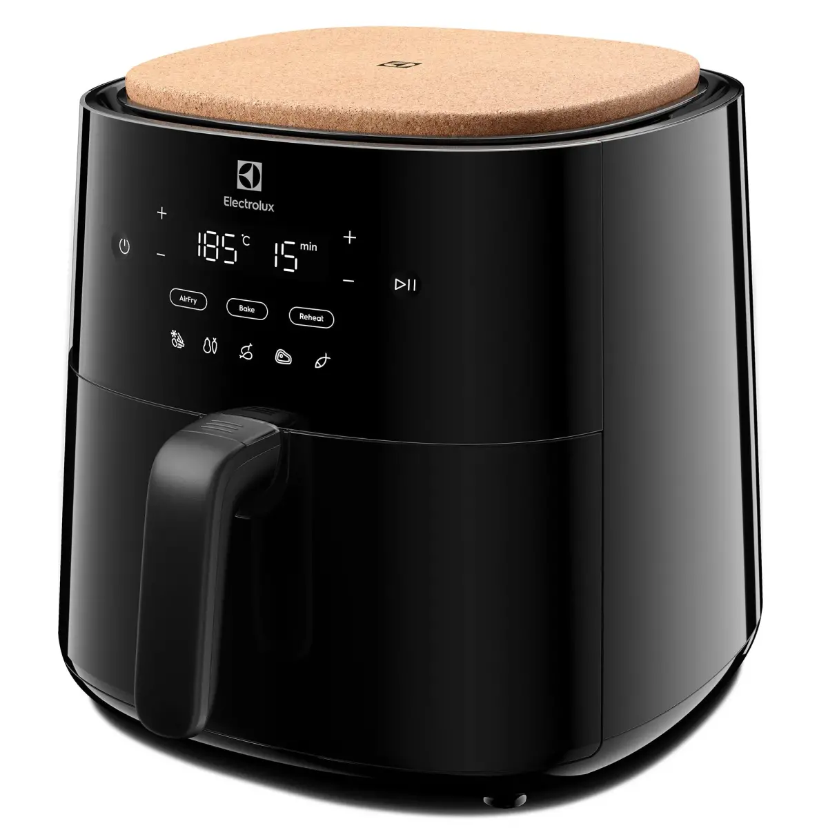 700s EAF7B airfryer 7 liter, black glossy, produktbillede 2 af 3, Airfryers hos HomeNordic