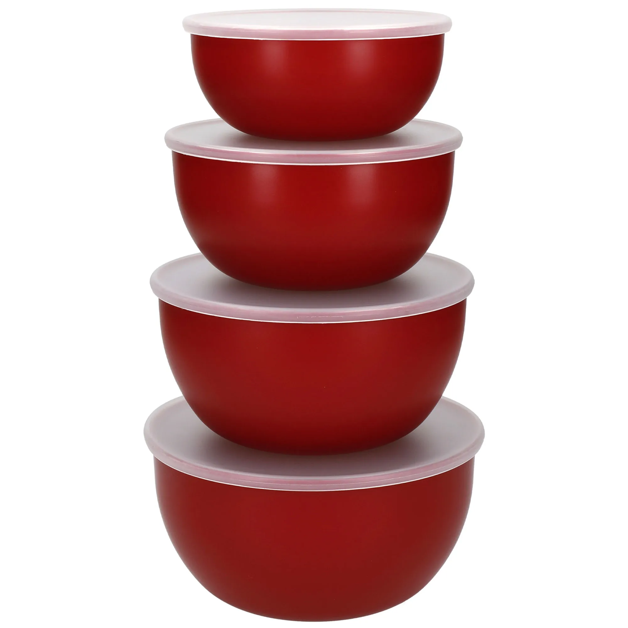 KitchenAid Skåle med låg, empire red, 4 stk., produktbillede 2 af 24 hos HomeNordic