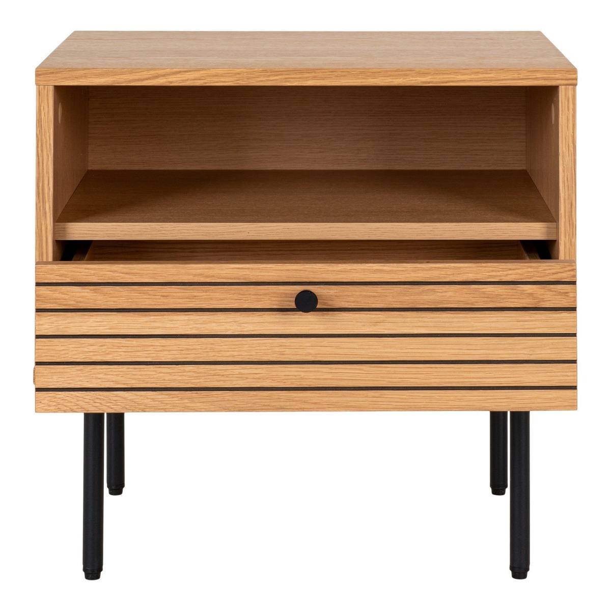 Create sofabord i egefiner og sorte metalben, produktbillede 3 af 6, Moderne designs hos HomeNordic