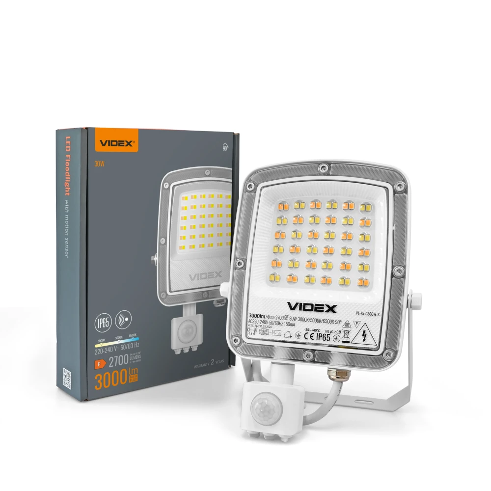 30W LED projektør med sensor, Projektører hos HomeNordic