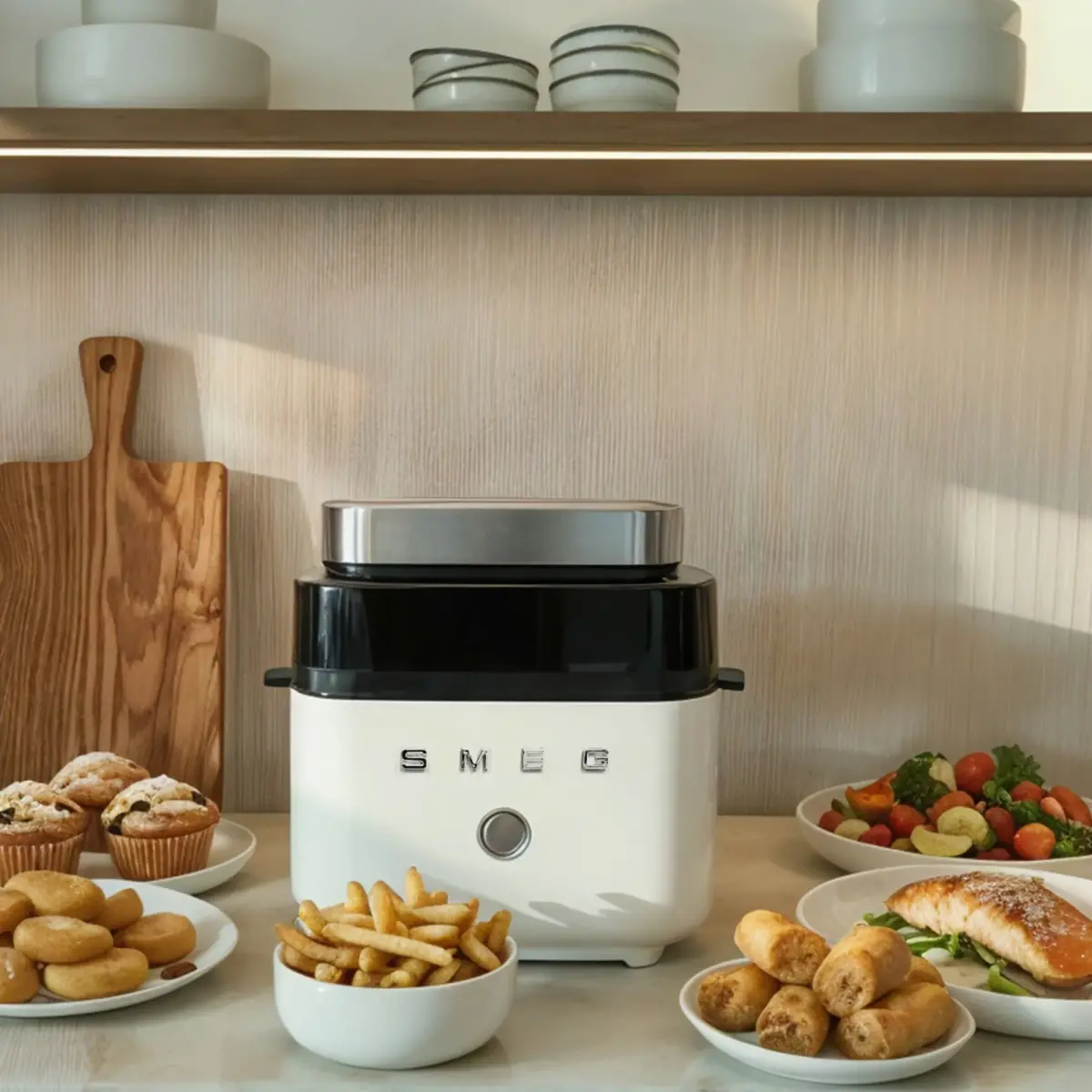 AFC01WHMEU airfryer 7 liter, mat hvid, produktbillede 15 af 15, Airfryers hos HomeNordic