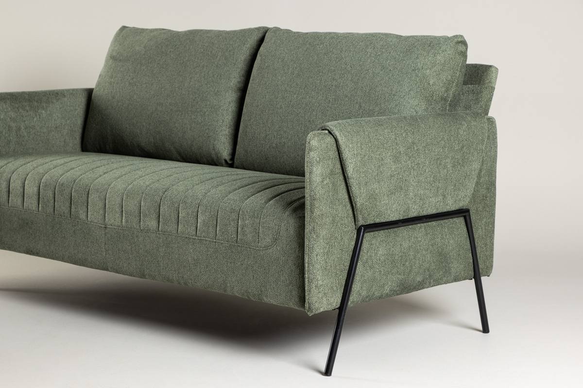 Oban - 2 personers sofa i grønt stof – billede 4