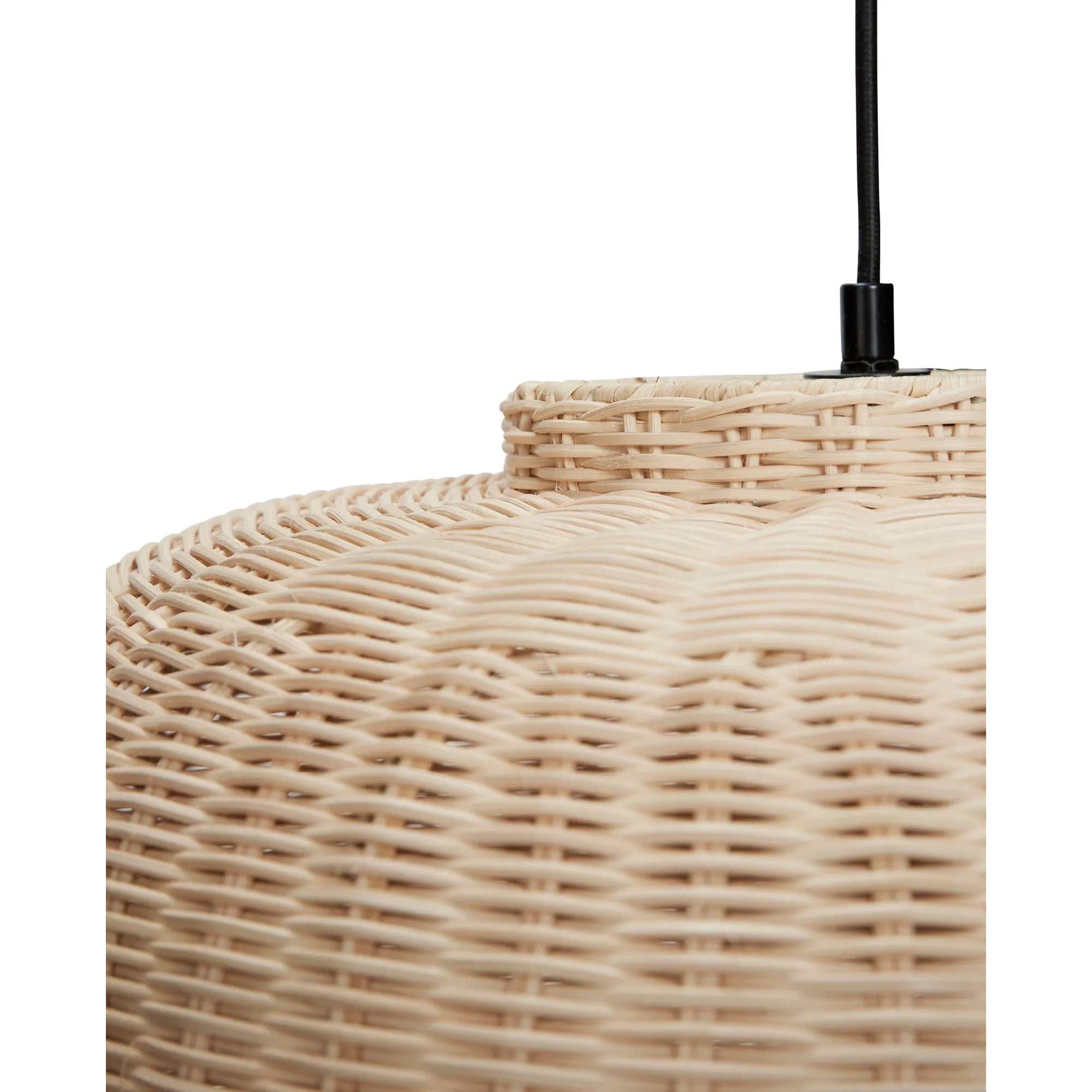 Chand - Oval Loftslampe i rattan, produktbillede 3 af 3, Loftlamper hos HomeNordic