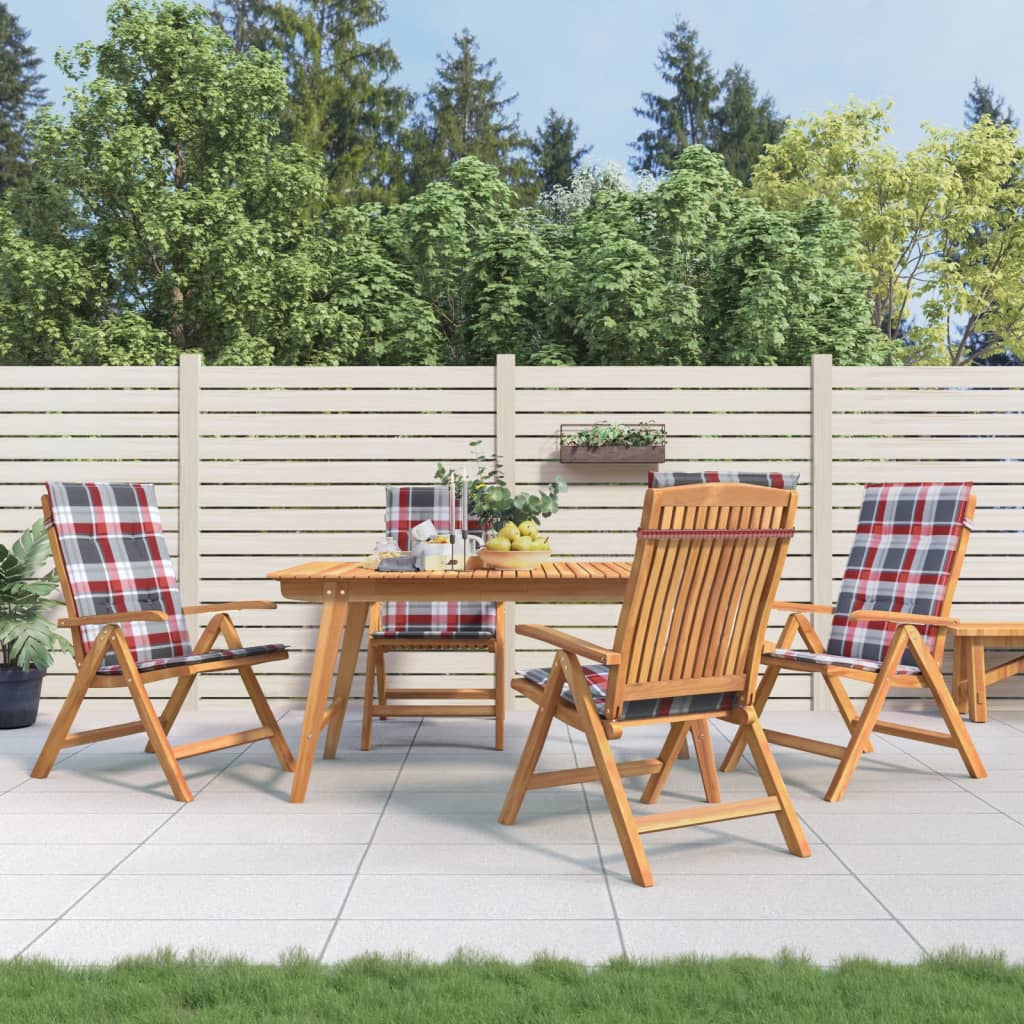 Positionsstole Med Hynder Massivt Teaktræ, produktbillede 24 af 24, Havestole i teaktræ hos HomeNordic