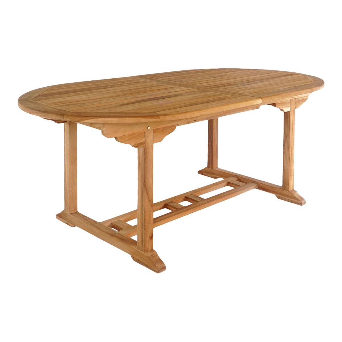 HOUSE NORDIC SALAMANCA UDTRÆKSSPISEBORD TEAK, produktbillede 3 af 4, Spiseborde hos HomeNordic