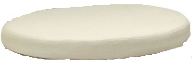 Hvid hynde til Capri kurvestol diameter 43 cm tykkelse 4 cm. hos HomeNordic