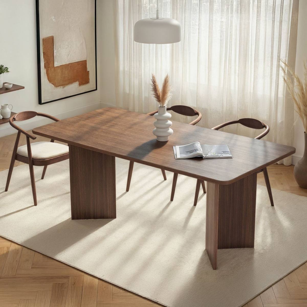 NORDVÄRK Linza spisebord, rektangulær, produktbillede 8 af 9, Spiseborde hos HomeNordic