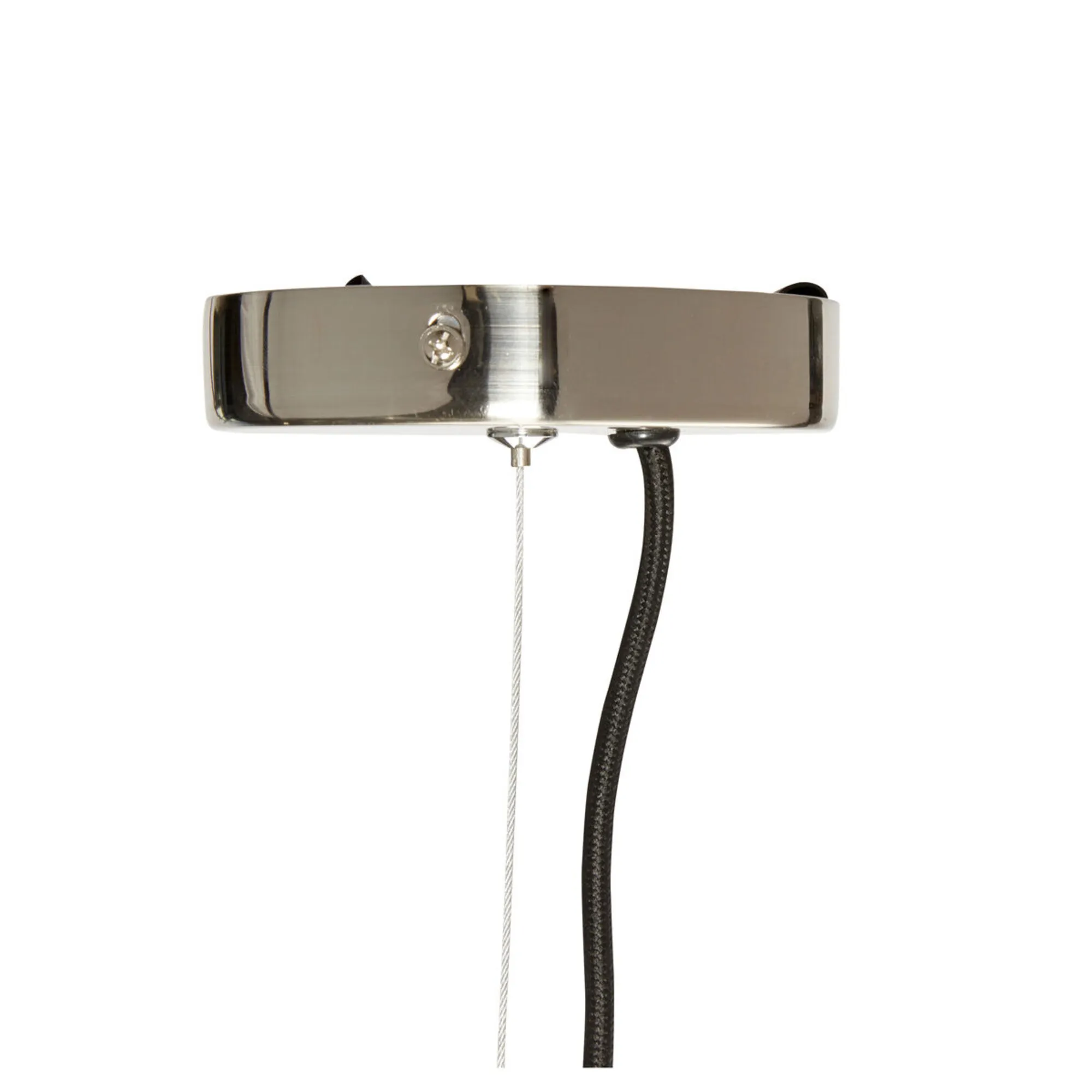 Ripple - Lampe i klar/nikkel glas/metal, produktbillede 5 af 5, Loftlamper hos HomeNordic
