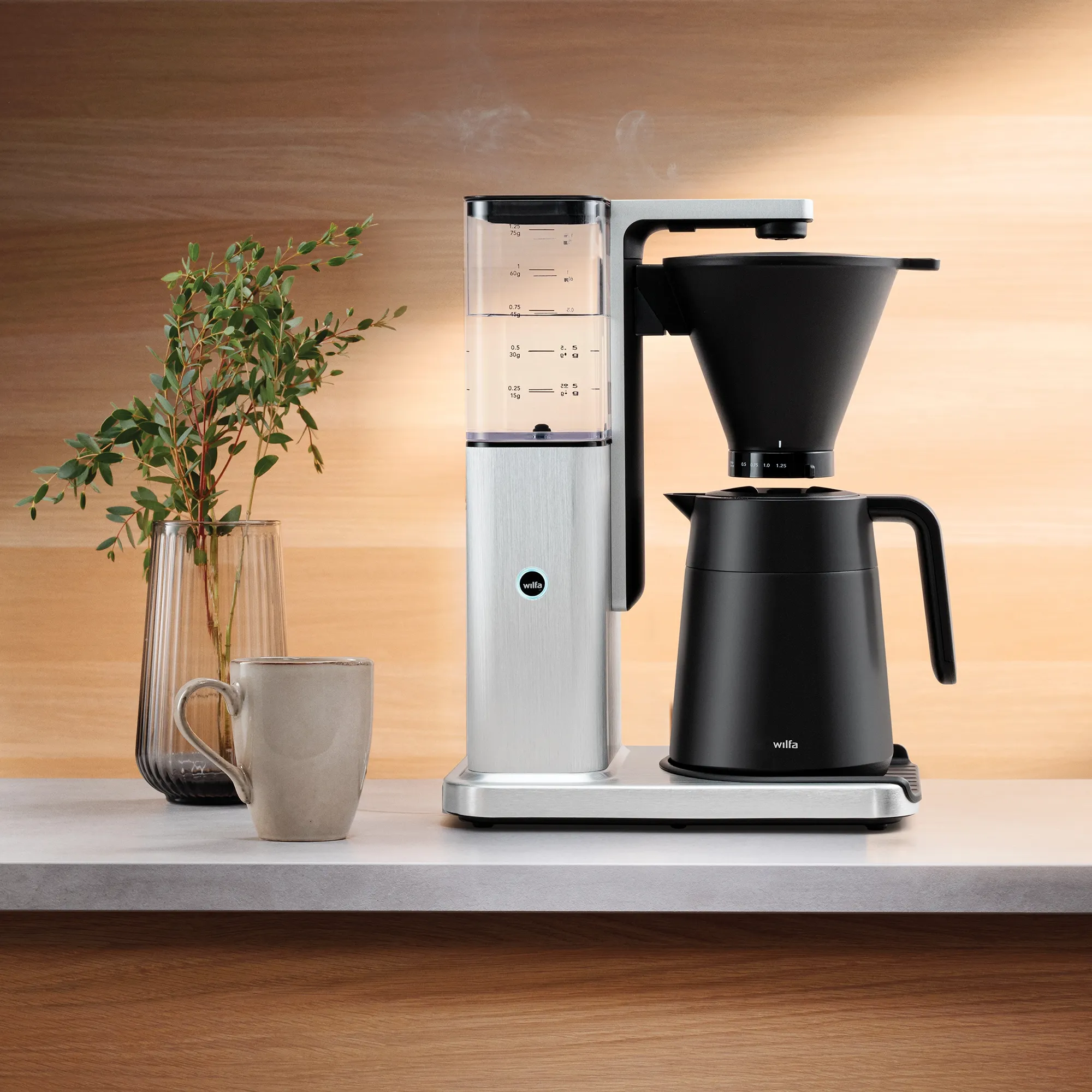 Wilfa Zense Alux Thermo kaffebrygger, produktbillede 2 af 5, Kaffemaskiner hos HomeNordic