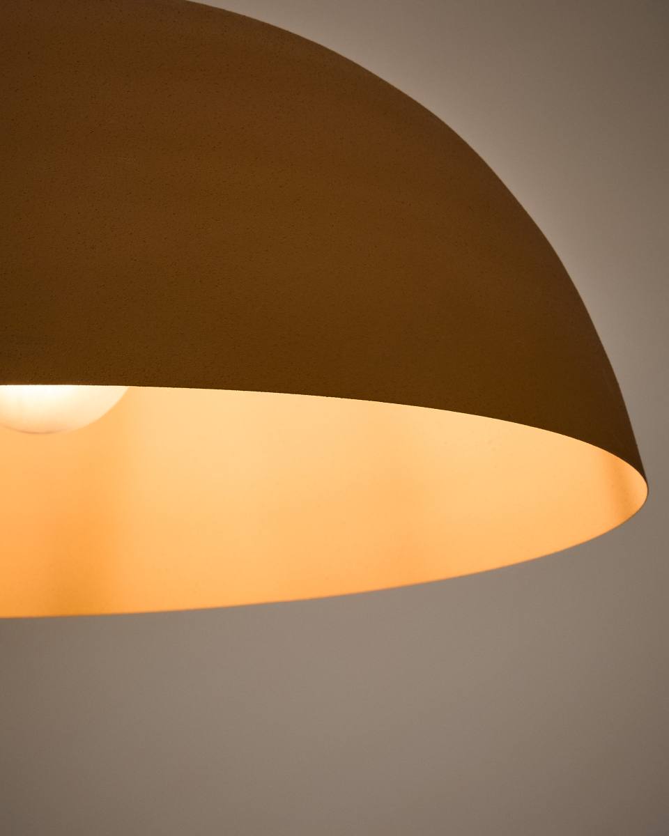 KAVE HOME Nibla loftlampe, rund -terracotta-effekt metal (Ø46), produktbillede 3 af 3, Loftlamper hos HomeNordic