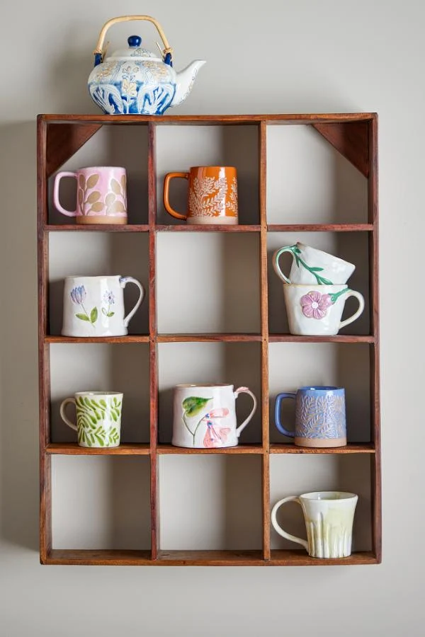 Tilo Hylde, Brun, Genanvendt Træ, 12 rum, L53xH70xW10 cm, produktbillede 4 af 6, Hylder hos HomeNordic