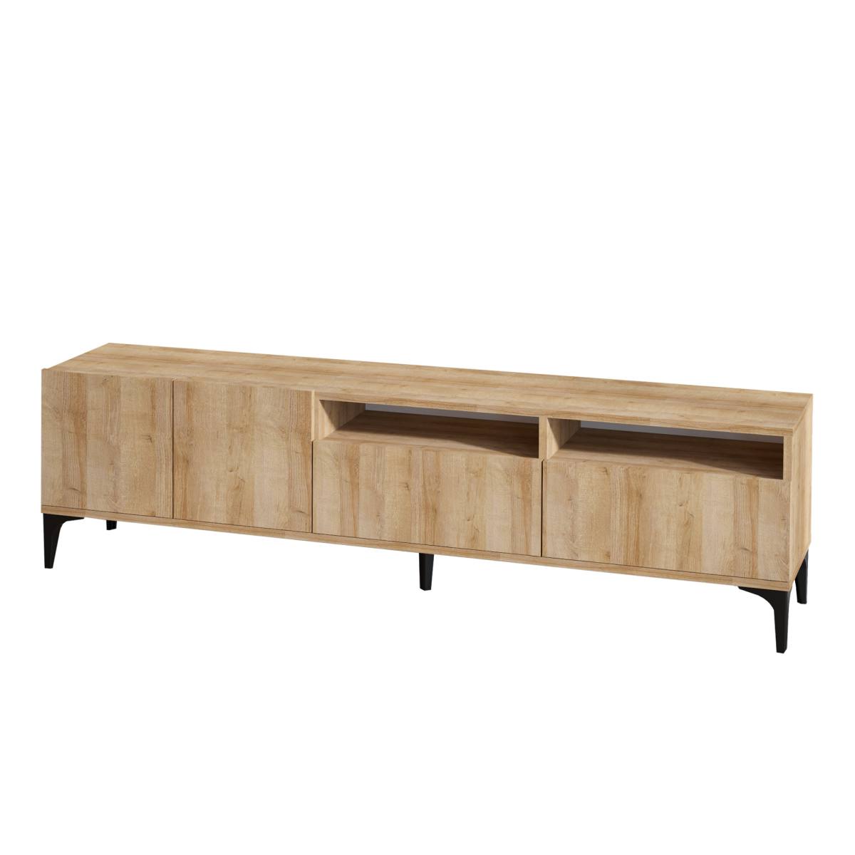 NORDVÄRK Ross TV-bord, m. 4 låger og 2 rum, TV-borde hos HomeNordic