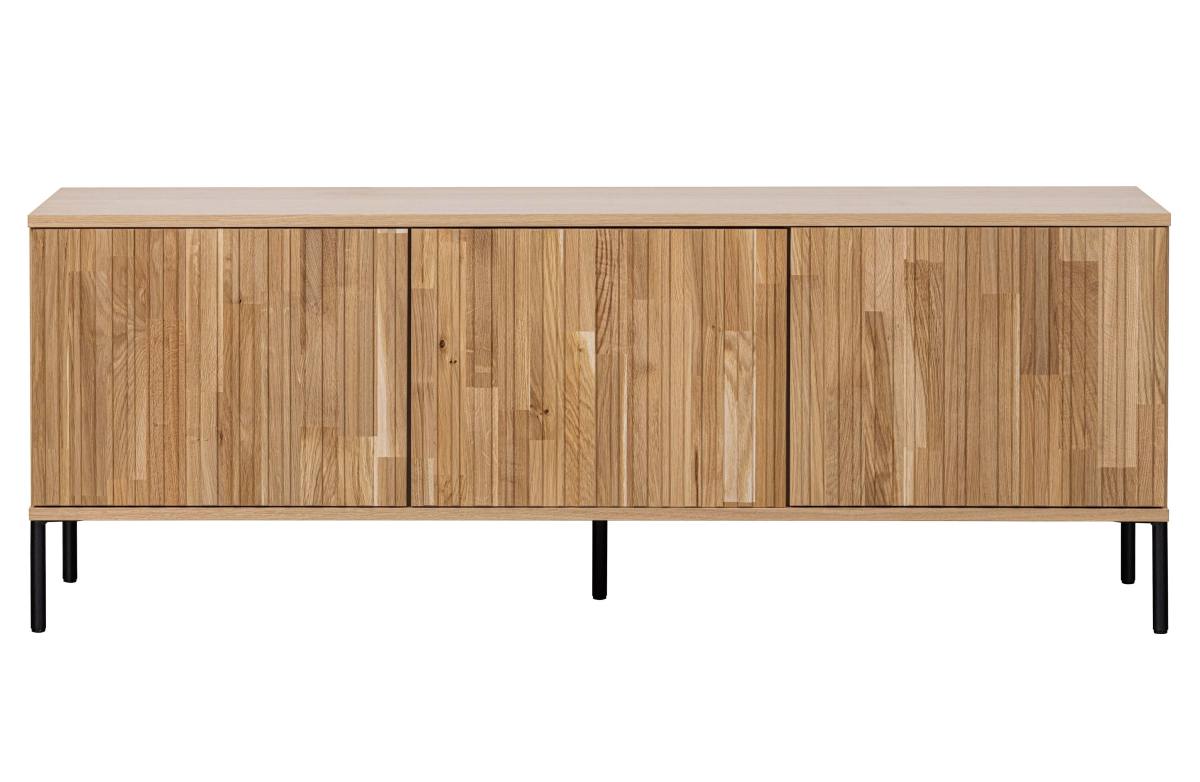 WOOOD EXCLUSIVE New Gravure TV-bord, m. 3 push to open låger, TV-borde hos HomeNordic