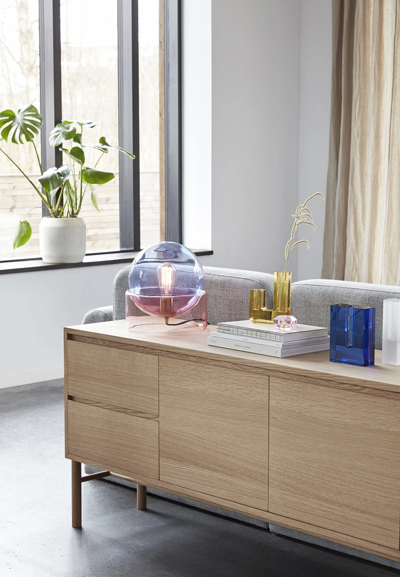 Duo - Vase, i Ravgul Glas, produktbillede 2 af 2, Vaser hos HomeNordic