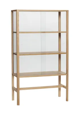 Museum - Vitrineskab i egetræ og glas, produktbillede 2 af 3, Vitrineskabe hos HomeNordic