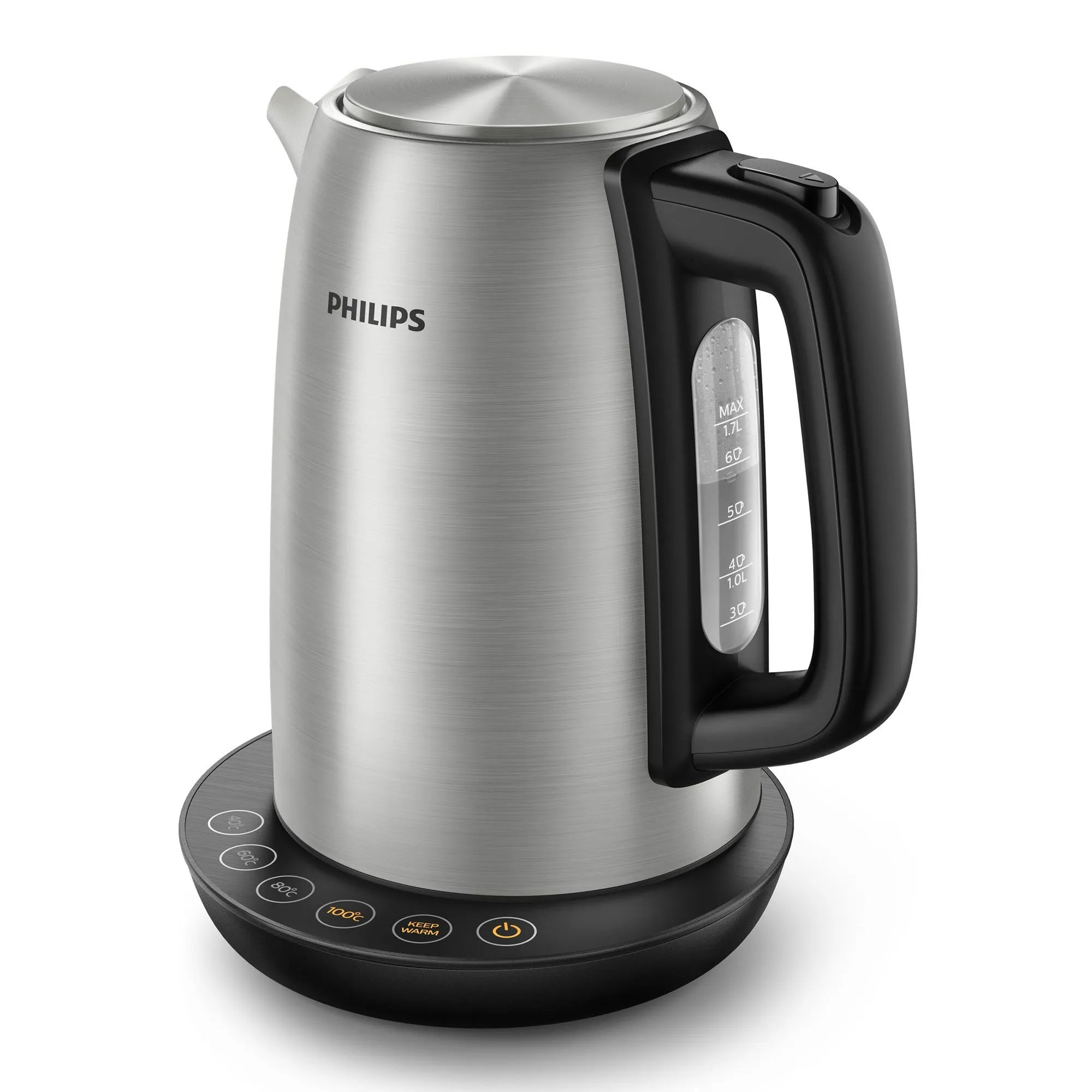 HD9359/90 Avance Collection elkedel, 1,7 liter, rustfrit stål, produktbillede 2 af 9, Elkedler hos HomeNordic