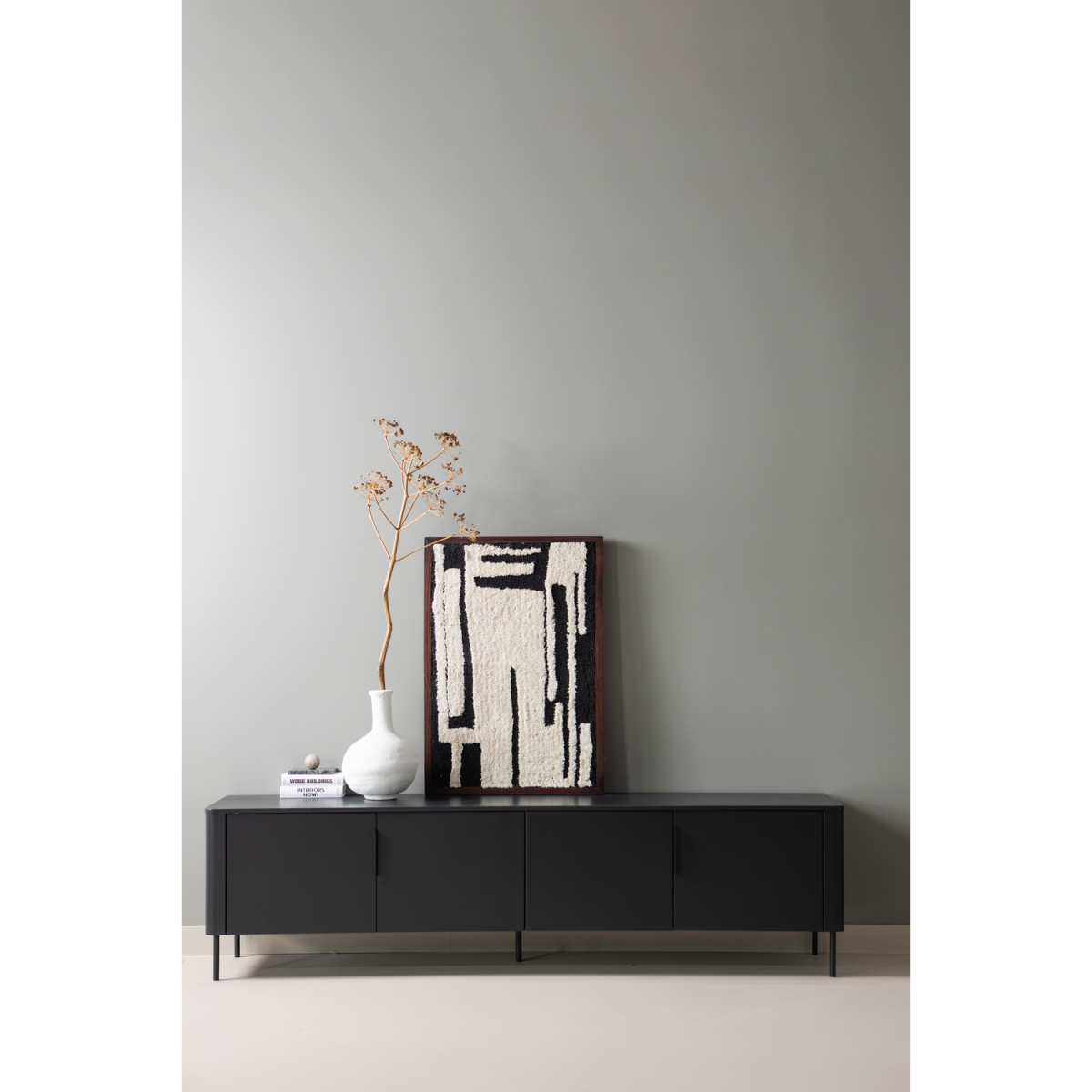 WOOOD Gunnar TV-bord, m. 4 låger og 2 hylder, produktbillede 8 af 9, TV-borde hos HomeNordic
