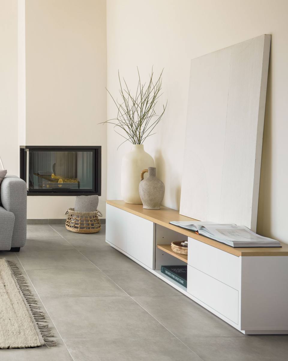 KAVE HOME Abilen TV-bord, m. 2 låger, 2 skuffer og 3 hylder, produktbillede 6 af 8, TV-borde hos HomeNordic