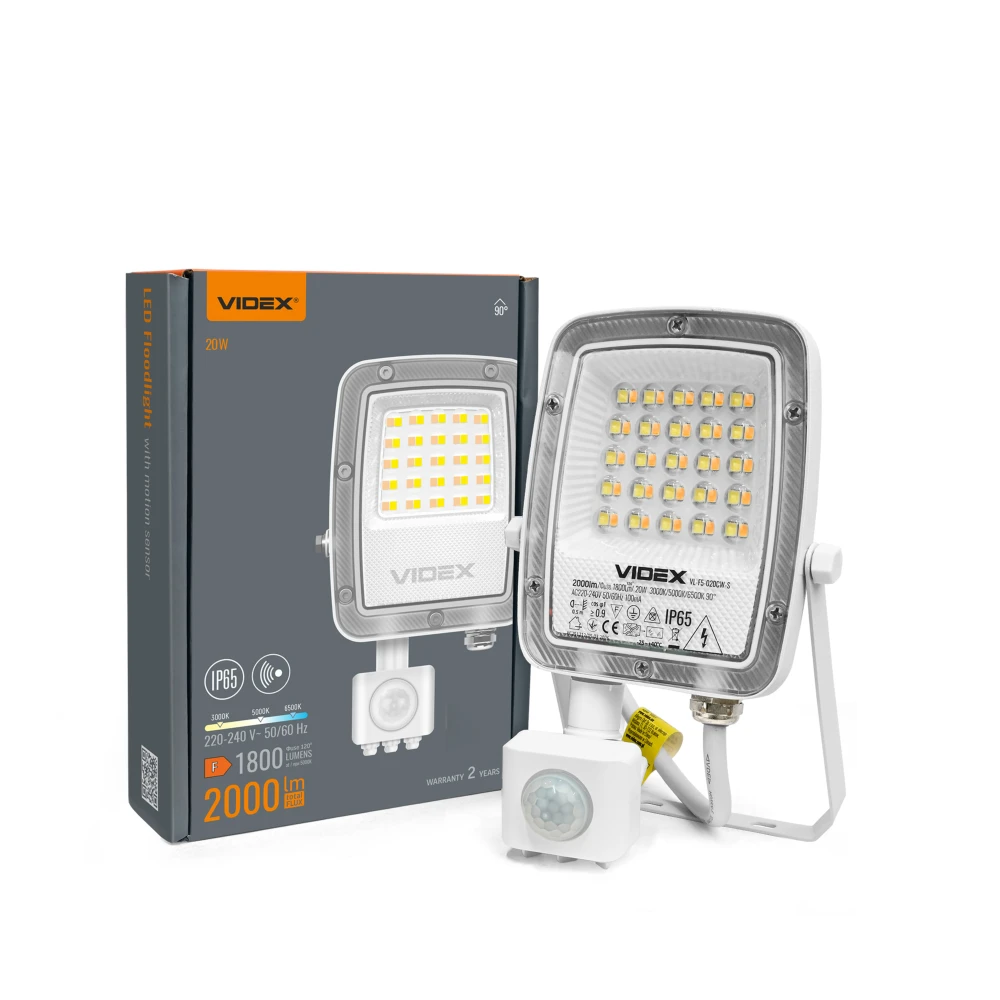 20W LED projektør med sensor, Projektører hos HomeNordic