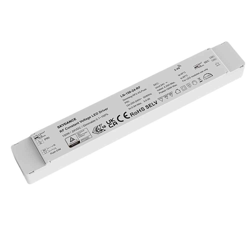 150W / 24V DC dæmpbar rWave strømforsyning, Strømforsyninger hos HomeNordic