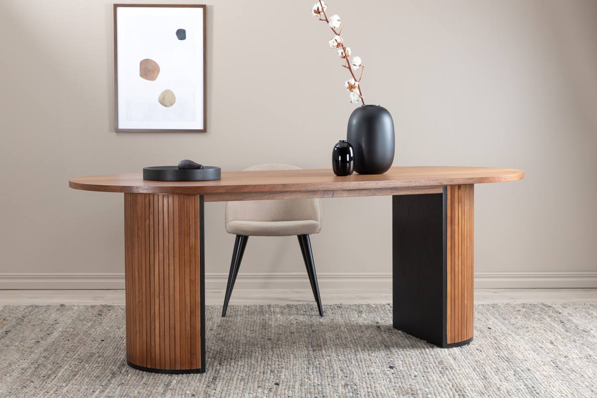 VENTURE DESIGN Bianca spisebord, oval, produktbillede 11 af 11, Spiseborde hos HomeNordic