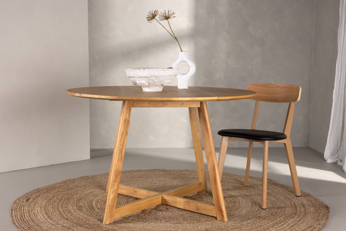 VENTURE DESIGN Yakidon spisebord, m. klap, rund, produktbillede 19 af 19, Spiseborde hos HomeNordic