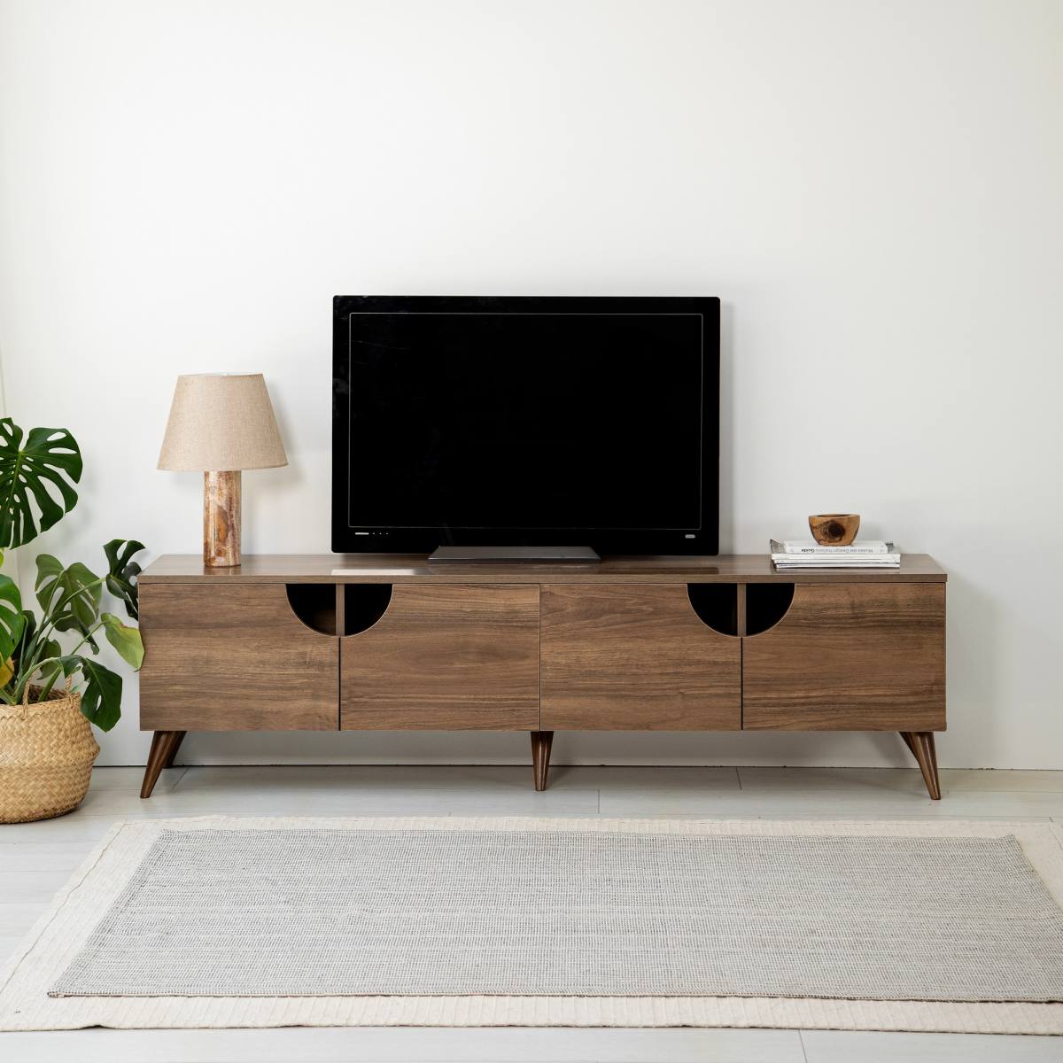 NORDVÄRK Grotte TV-bord, m. 4 låger, produktbillede 4 af 5, TV-borde hos HomeNordic