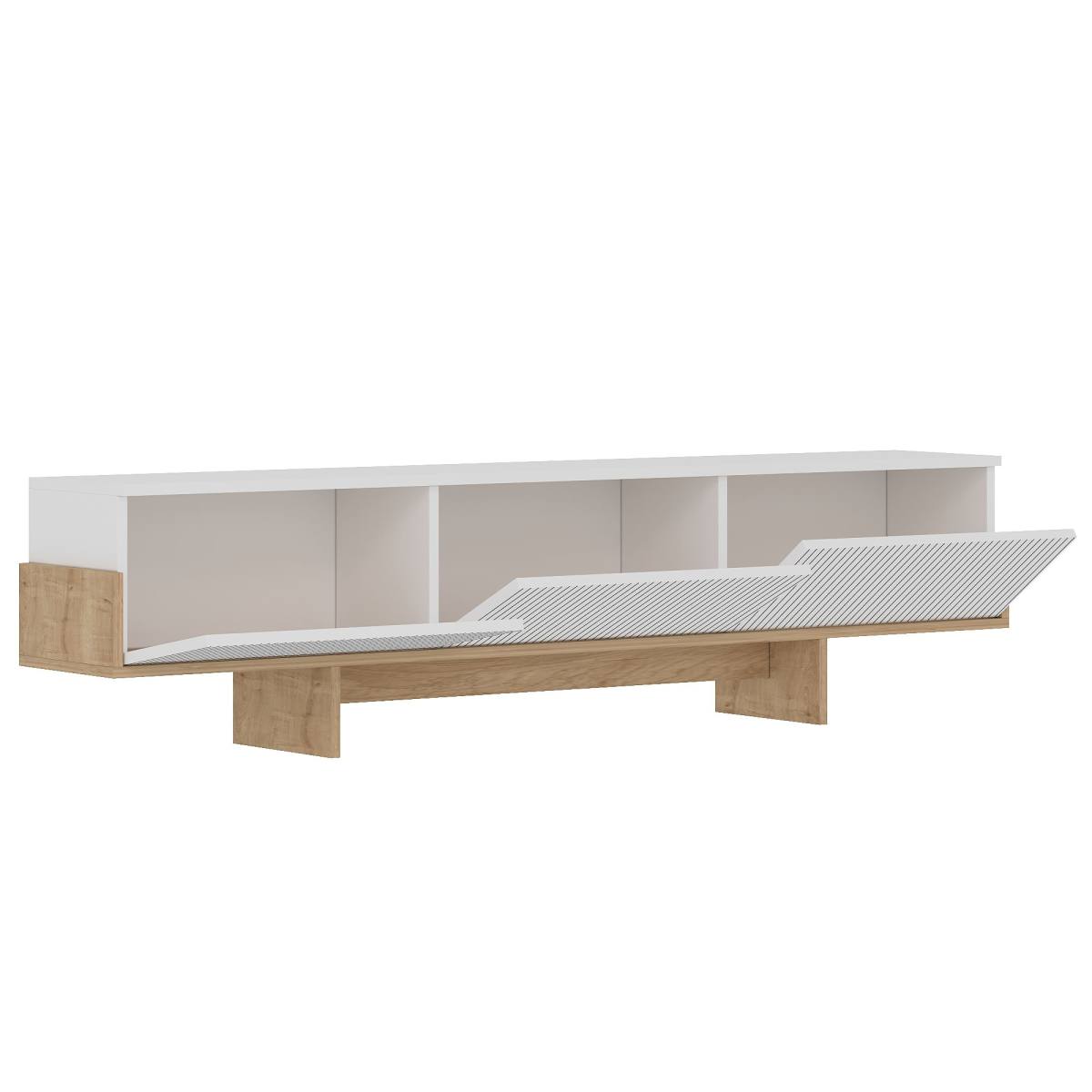 NORDVÄRK Hege TV-bord, m. 3 låger, produktbillede 4 af 6, TV-borde hos HomeNordic