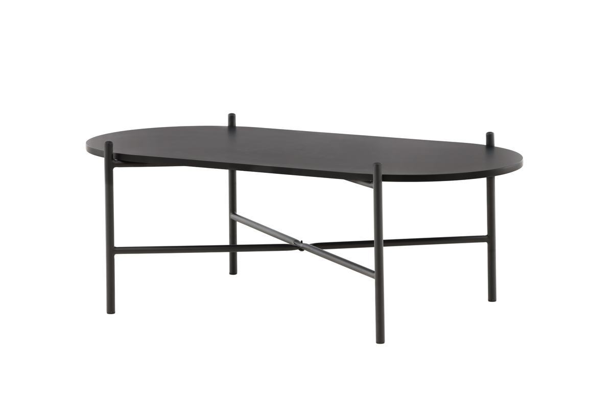 Pebber - Sofabord i sort metal og malet MDF plade, produktbillede 2 af 9, Moderne designs hos HomeNordic