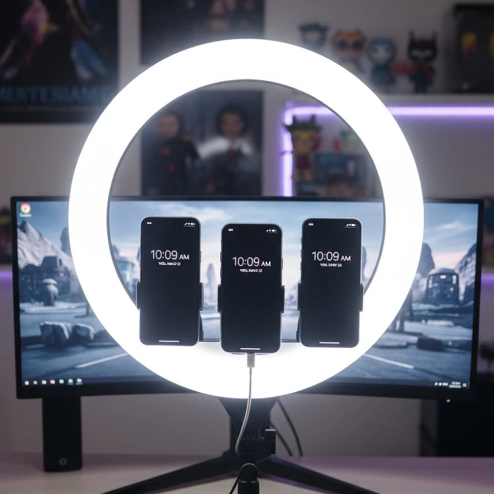 LED Ring light med stativ, Andre varer hos HomeNordic