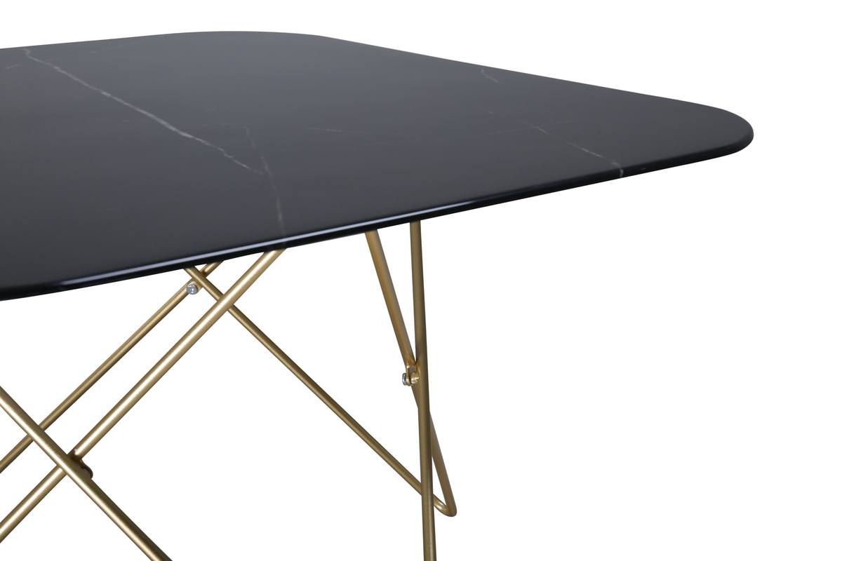 Tubas- Sofabord i sort marmor glas og messing metal, 80 x 80 cm, produktbillede 11 af 11, Moderne designs hos HomeNordic
