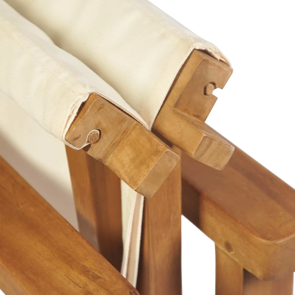 Foldbar Instruktørstol Massivt Teaktræ, produktbillede 7 af 16, Havestole i teaktræ hos HomeNordic