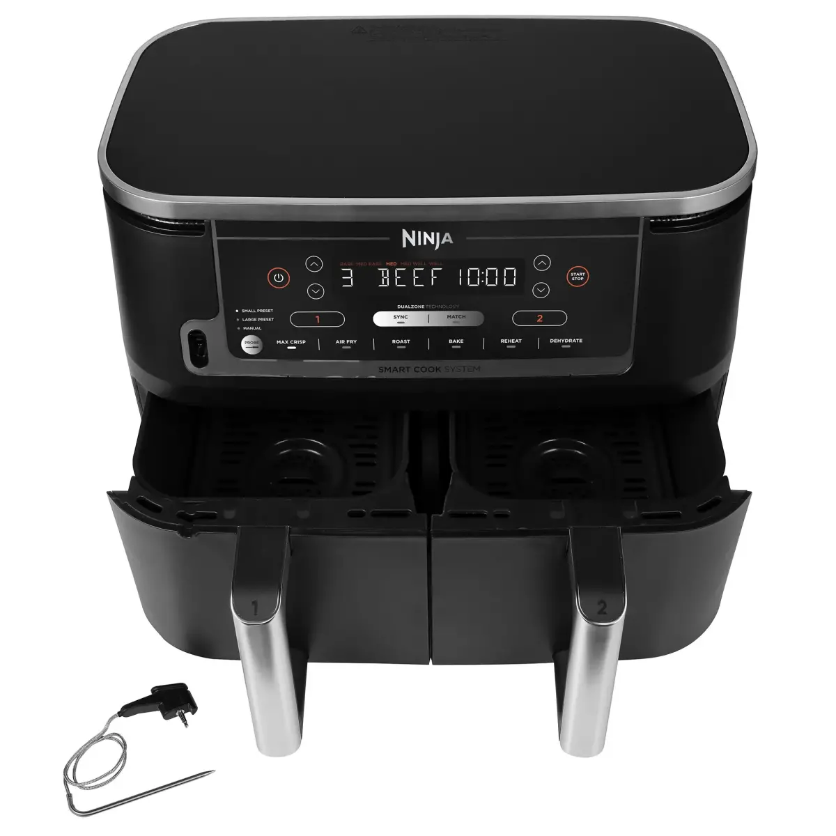 AF451EU Max Foodi Dual Zone Airfryer, produktbillede 4 af 8, Airfryers hos HomeNordic