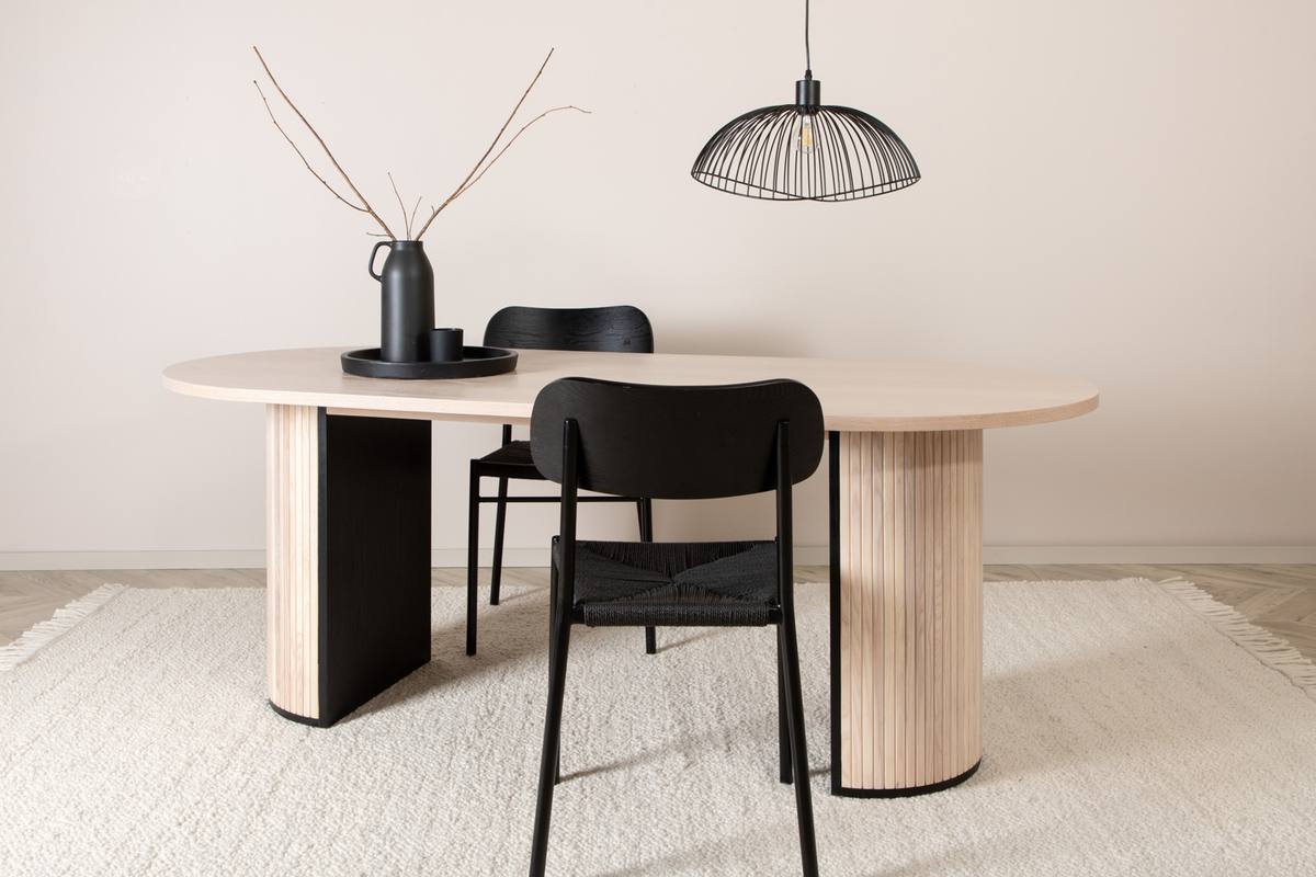 VENTURE DESIGN Bianca spisebord, oval, produktbillede 12 af 12, Spiseborde hos HomeNordic