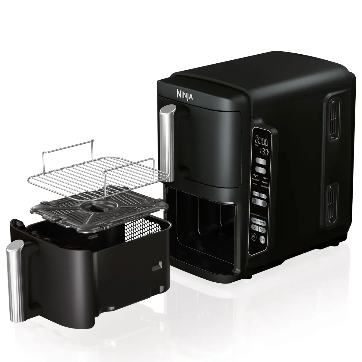 Ninja SL300EU Double Stack Airfryer 7,6 liter, produktbillede 2 af 5, Airfryers hos HomeNordic