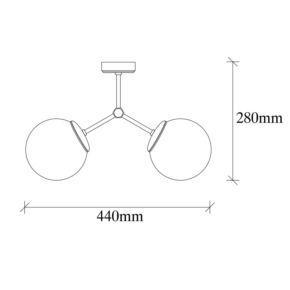 LUMI Saint-Malo loftlampe, produktbillede 2 af 7, Loftlamper hos HomeNordic