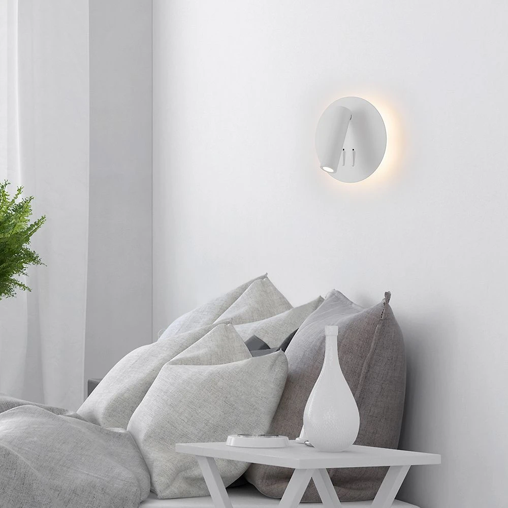 3W + 6W LED hotel væglampe med læsearm, Væglamper hos HomeNordic