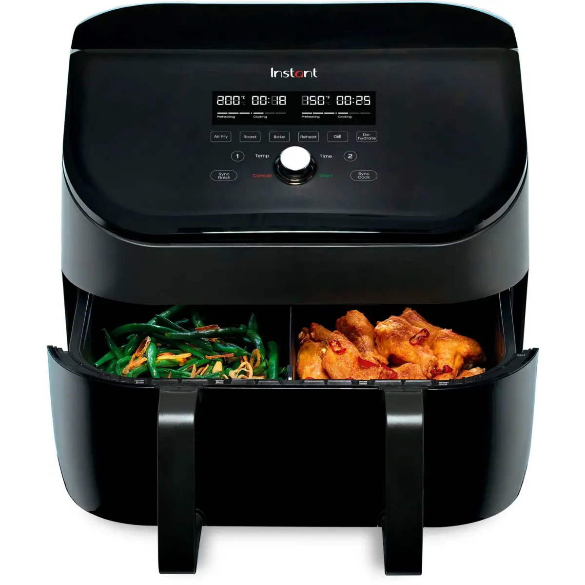 Vortex VersaZone Dobbelt Airfryer, 8,5 liter, Airfryers hos HomeNordic
