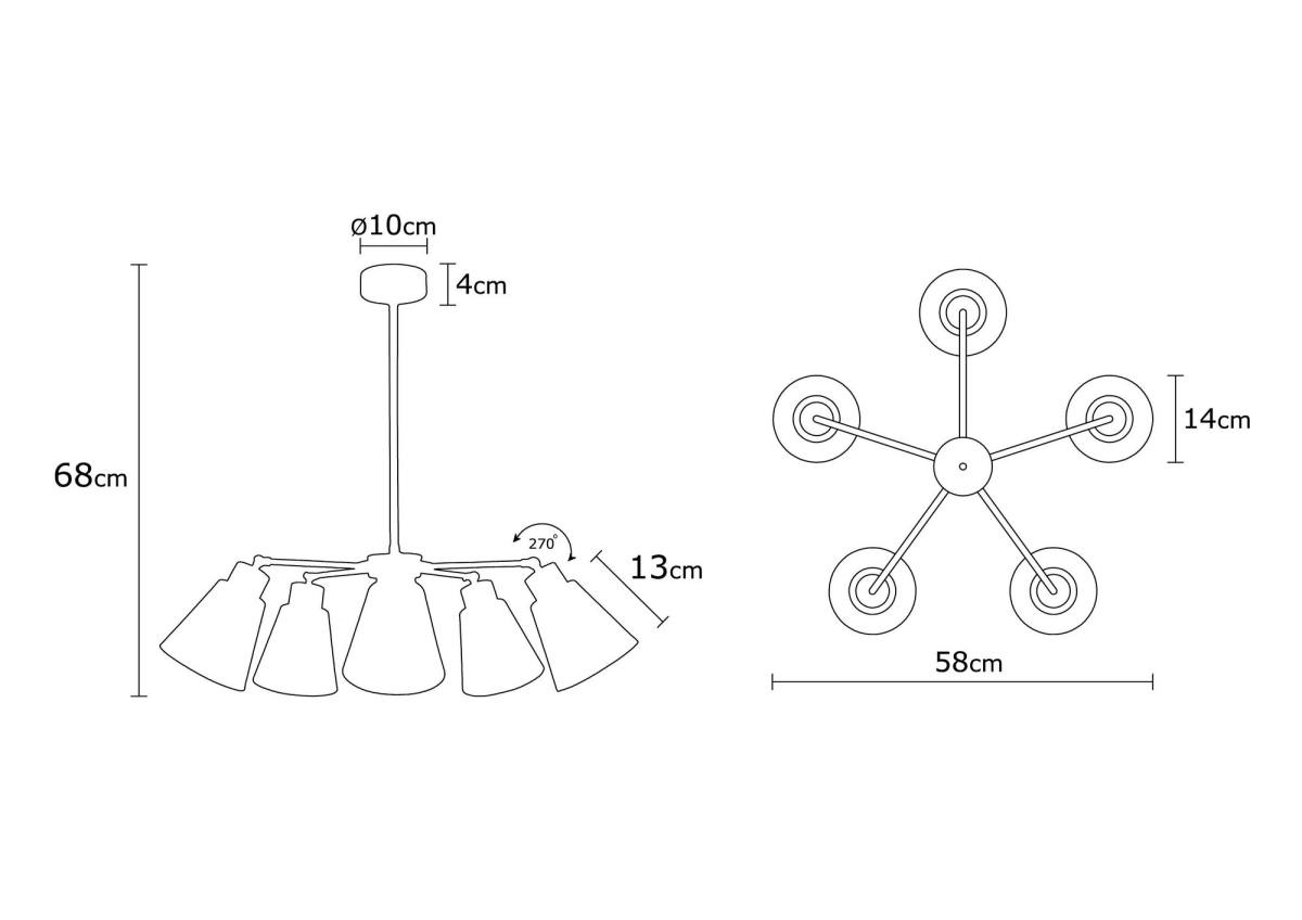 LUMI LogroÃ±o loftlampe, produktbillede 2 af 5, Loftlamper hos HomeNordic