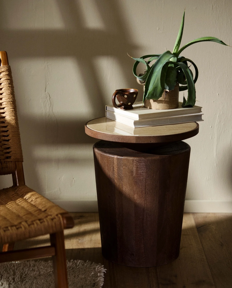 NORDAL KWANDO SIDEBORD M/TRAVERTINPLADE, produktbillede 4 af 4, Sideborde hos HomeNordic