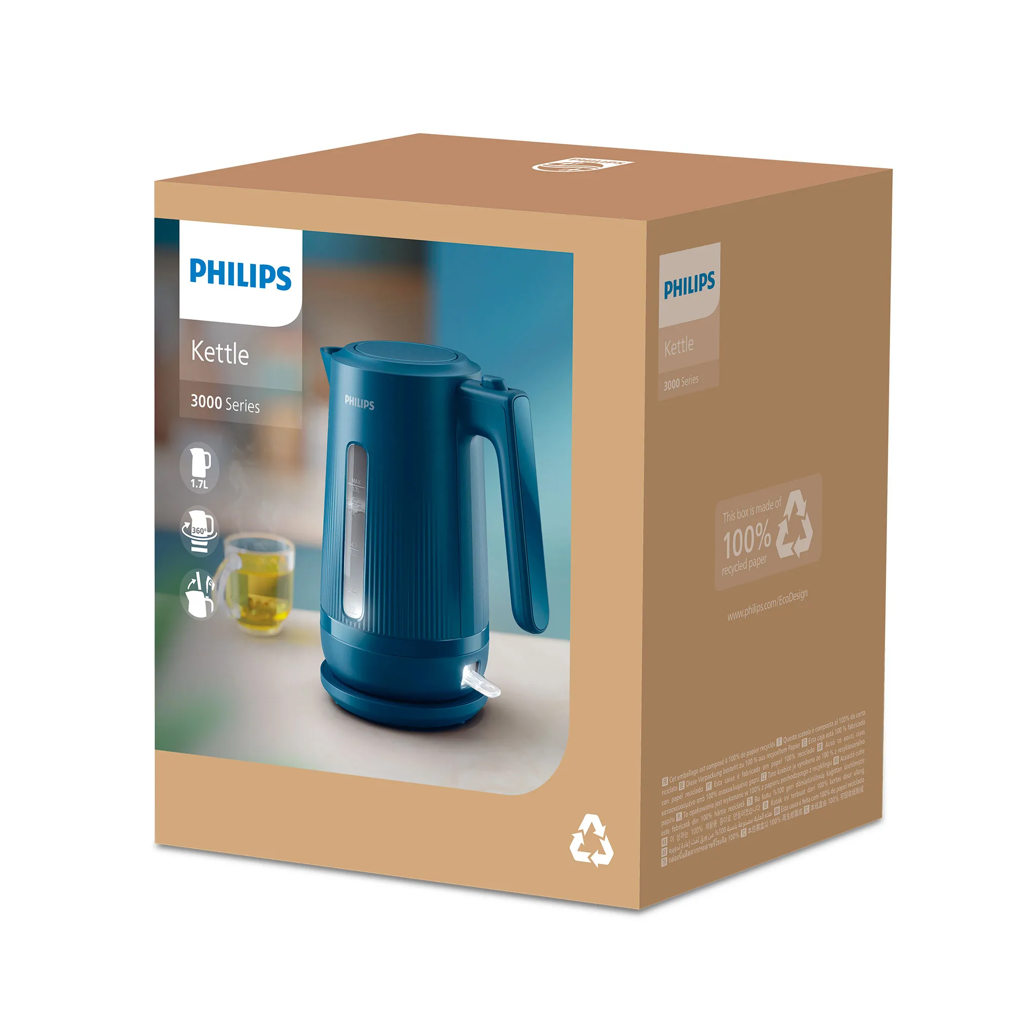 Philips HD9411/70 Elkedel 3000 Series, produktbillede 2 af 3, Elkedler hos HomeNordic