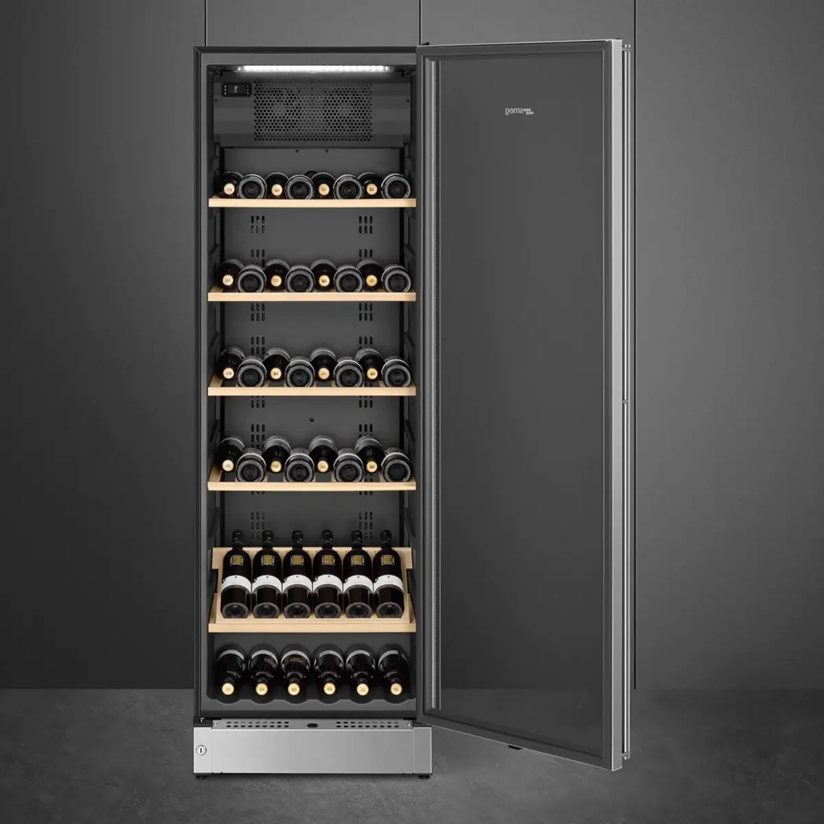 SCV115G Classic Vinkøleskab, højrehængt, rustfrit stål – billede 5