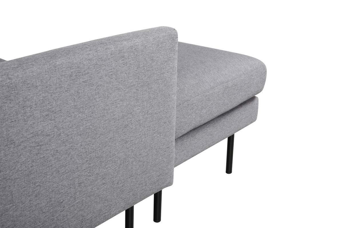 Polar - Sofa i U-form med gråt polyester stof – billede 16