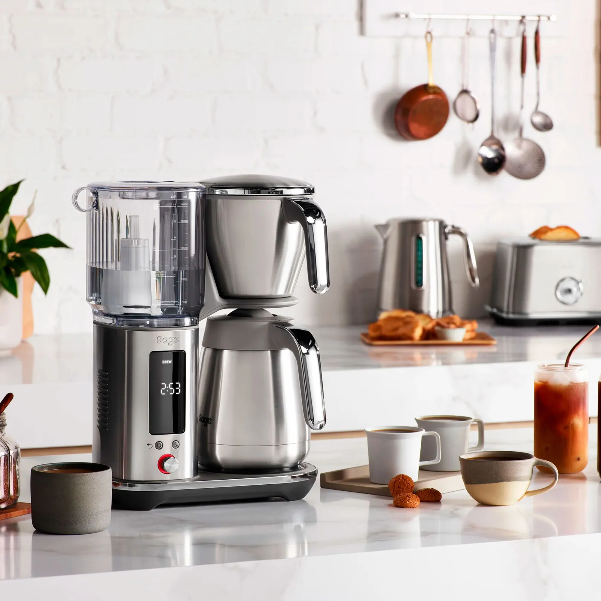 SDC465BSS4 Luxe Brewer Kaffemaskine, rustfrit stål, produktbillede 6 af 7, Kaffemaskiner hos HomeNordic