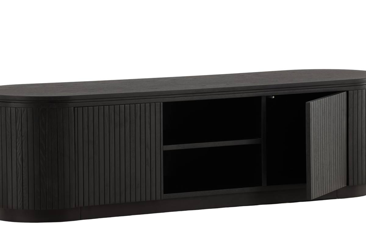 VIND COLLECTION Fjällbacka TV-bord, m. 2 låger og hylder, produktbillede 8 af 13, TV-borde hos HomeNordic