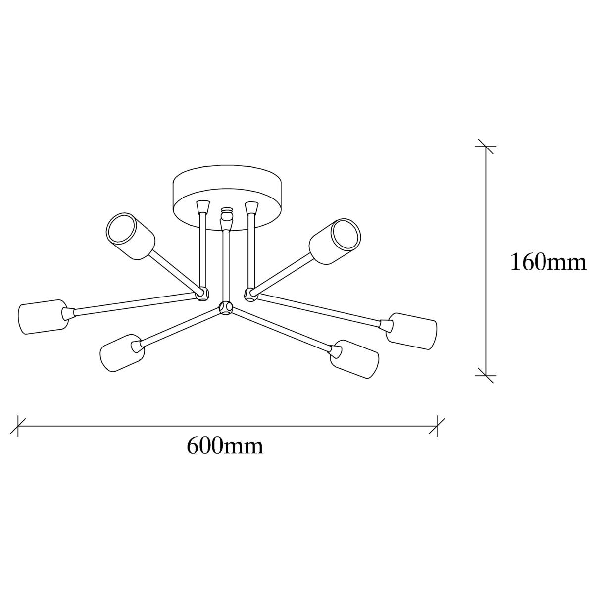 LUMI Thionville loftlampe, produktbillede 2 af 5, Loftlamper hos HomeNordic